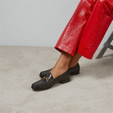 gucci horse but loafers|gucci 1953 horsebit loafer women's.